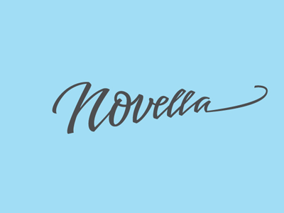 Novella concept lettering logo