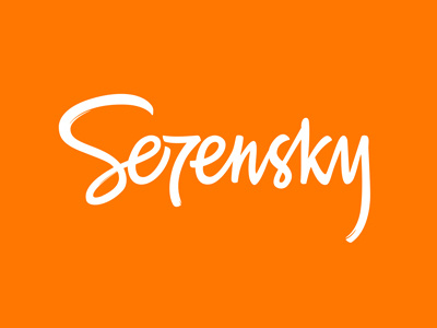 Sevensky forfriends handtype handwriting lettering logo