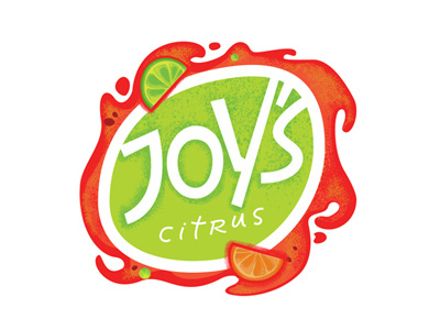 Joy's concept illustration lable lettering logo sketch