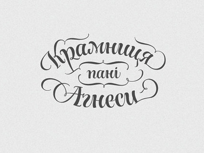 Крамниця пані Агнеси draw letters lettering