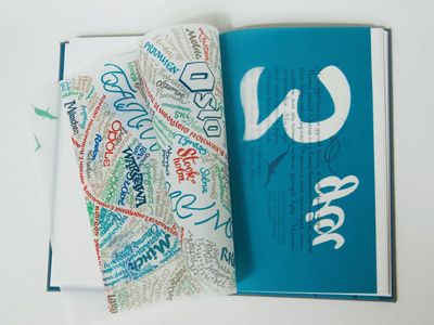 Handmade book Mal du Pays draw letters handmade book lettering logo
