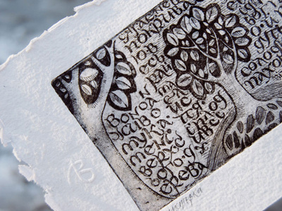 etching draw letters illustration lettering