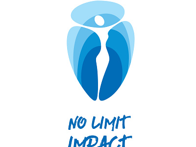 Logo Design | No limit Impact blue design logo yoga