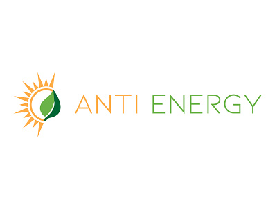 Anti Energy brand branding clean design flat illustrator logo logo design minimal minimalist logo vector