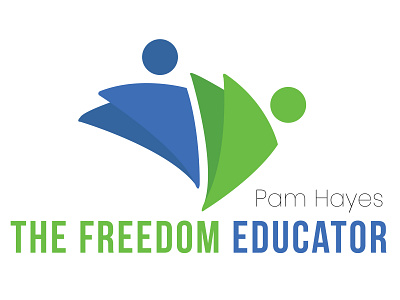 The Freedom Educator flat illustration logo logo design