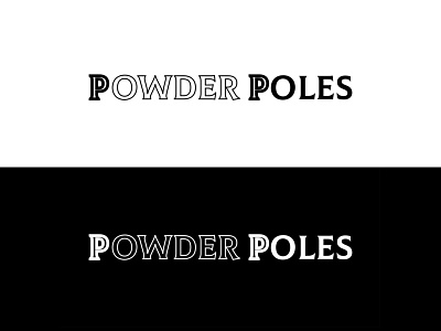 Powderpoles art brand branding clean design flat graphic design illustration illustrator logo logotyp minimal simple type ui ux vector