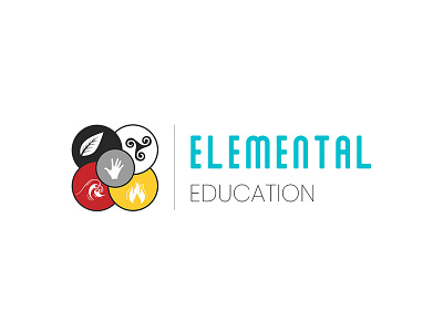 Elemental Education clean education flat logo logo design minimal minimalist logo