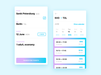 Flight app app avia blue flight minimalistic plane price tickets