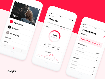 DailyFit Fitness App — Profile