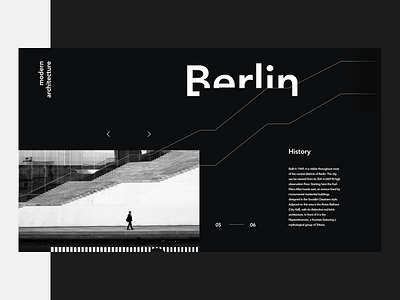 Modern architeture — Berlin and architecture black card grid page web white