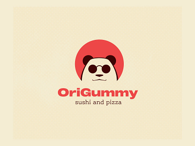 OriGummy logo cool panda logo panda panda face panda icon panda logo sushi logo