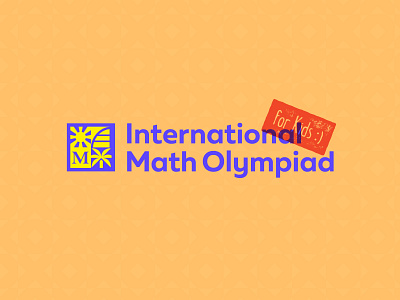 Kids IMO branding logo logomark logotype math olympiad type typography
