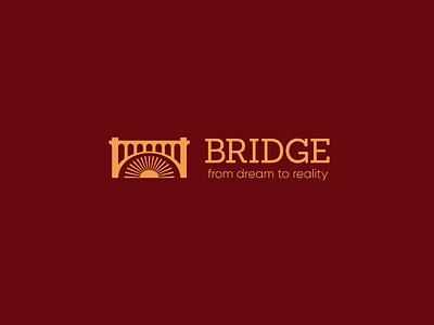 Logo for Bridge education abstract branding bridge design education graphic design icon logo mark vector