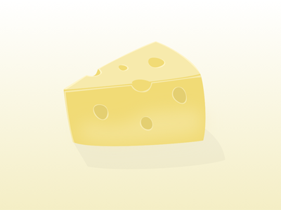 Cheese Slice made with Sketch cheese sketch