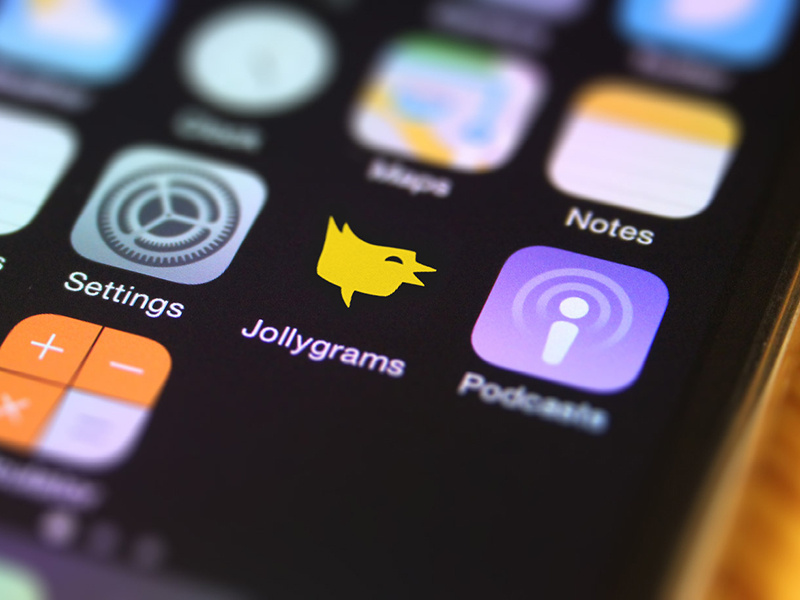 Jollygrams App Icon by David Kieffer on Dribbble