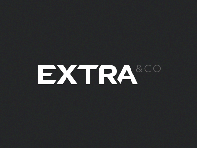 EXTRA (&co) extra identity logo