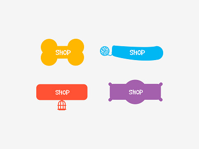 Button Design for Online pet store