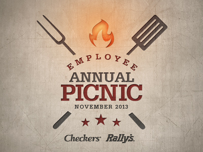 Employee Picnic - Checkers burgers checkers employee flame food hotdogs picnic restaurant