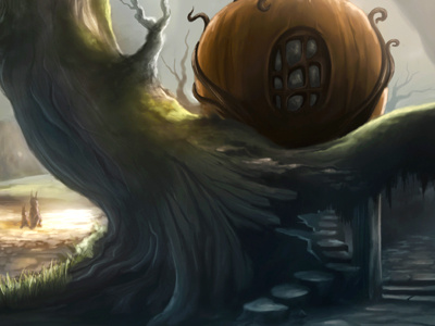 Pumpkinville animation autumn cartoon character digitalpainting fall fantasy halloween holiday illustration photoshop pumpkin