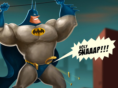 Fatman action batman cartoon character comicbook comics dc humor obesity scifi superhero vintage