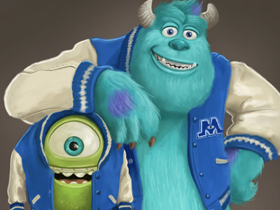 Monsters Inc animation cartoon characters disney film mikewazowski monsters monsters inc monstersinc pixar sulley university
