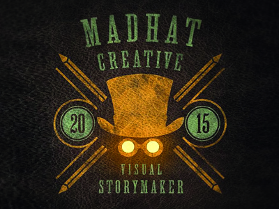 Madhat Creative Badge badge goggles illustrator photoshop steampunk themaddhattr tophat
