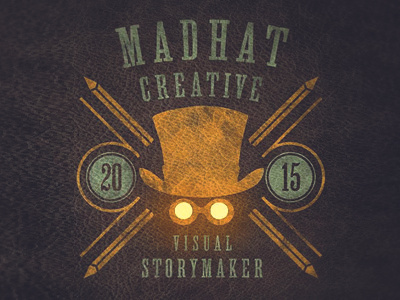 Madhat Creative Badge badge goggles illustrator photoshop steampunk themaddhattr tophat