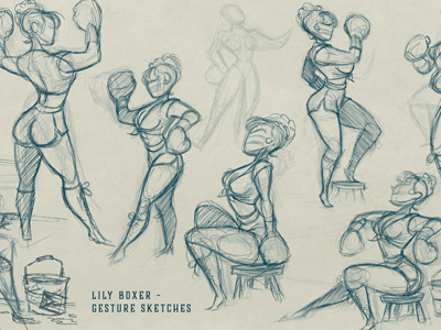 Lily Boxer Pinup