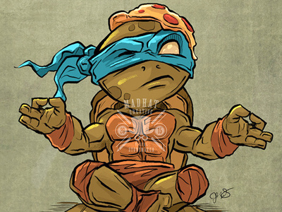 Broken Concentration cartoon comic leonardo ninja skateboard sketch tmnt turtles