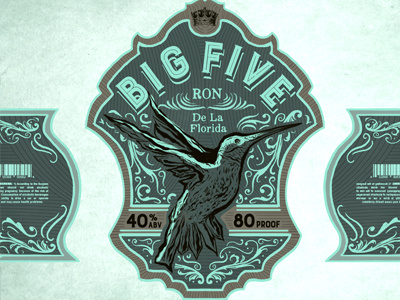 Big5 Rum Label