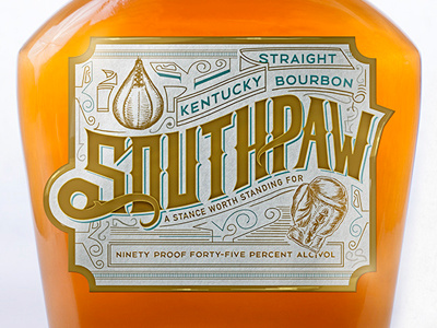 Bourbon Labels bourbon boxer boxing champion cheers design fight hand lettering illustration label lettering packaging
