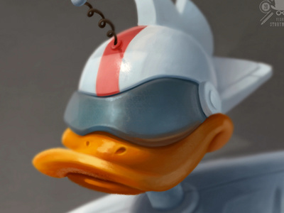 Gizmo character digital painting disney duck ducktales gizmo hero illustration photoshop retro robot superhero