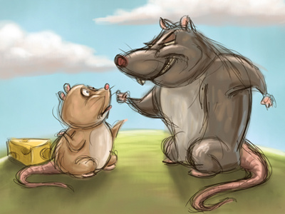 Lorenzo And Phillip cartoon character illustration mice mouse rat story