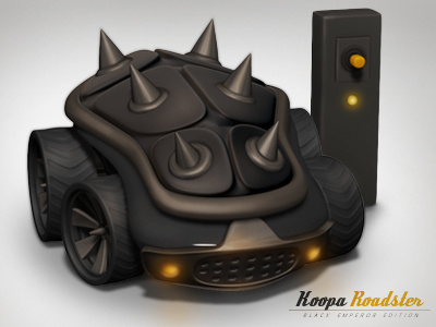 Blackemp Dribbb 3d auto bowser car design fast futuristic games king koopa mario mario bros. maya metal nintendo photoshop rims vehicle video games vintage wheels zbrush