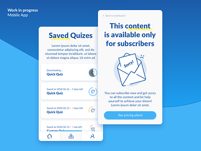 Work in progress – Qupi App Quizes