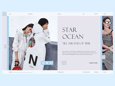 LB3A concept e commerce editorial fashion page ui ux web webdesign