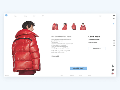 Product page concept concept digital ecommerce fashion layout shop ui ux web webdesign webpage