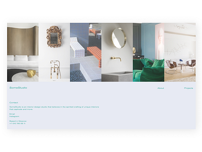 IDS1 concept design digital grid interior layot minimal portfolio ui ux web webpage