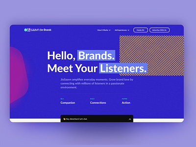 JioSaavn for Brands design music app ui ux web design