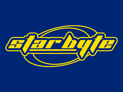 starbyte branding illustration logo logo type modern simple