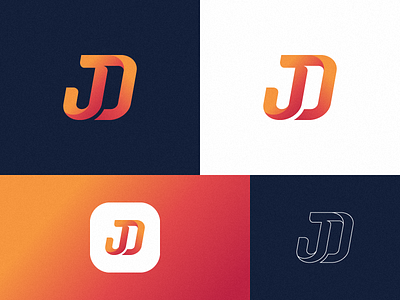 JD branding building d design geometric icon illustration initials j l logo logo type modern monogram simple typogaphy vector