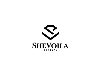 Shevoila Jewelry branding design diamond diamond logo icon illustration initials logo logo type modern monogram simple