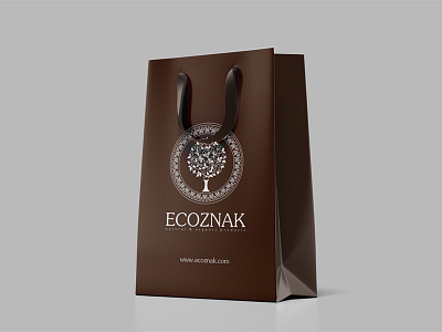 Shopping Bag for Ecoznak bag brown design ecoznak loveprint natural organic package paper print product shopping