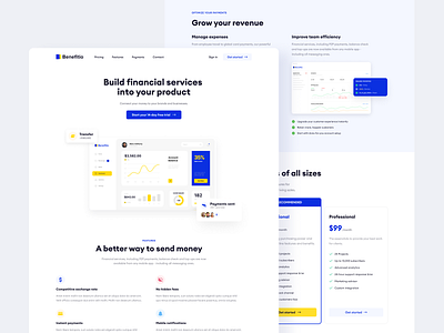 Benefitio - Financial Services Landing Page Concept