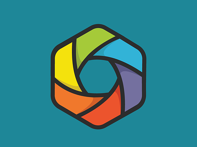 Logo mark exploration branding hexagon hexagonal logo logo design logo mark logo mark design pinwheel rainbow