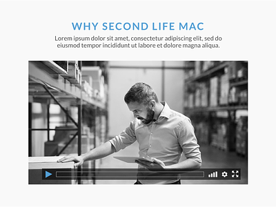 Video Control Design apple mac ui design video web design