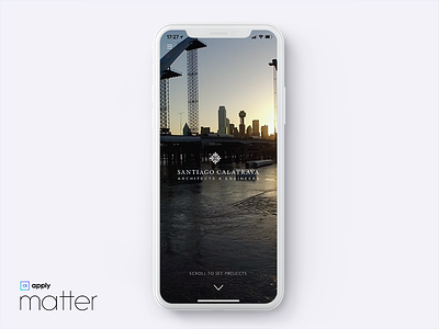 Concept App - Calatrava Arquitecture app arquitecture iphonex matter native platform ui ux