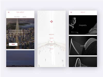 Concept App - Calatrava Arquitecture app arquitecture iphonex matter native platform ui ux