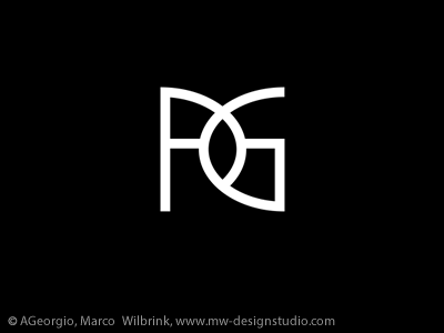 AGeorgio Logo a ag ageorgio apparel black brand design fashion g identity italian lettering lettermark logo logomark logotype mark monogram typography visual white