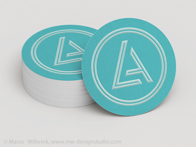 LA Circle Card a design identity l letter lettermark logo logomark logotype monogram type typography